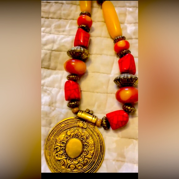 Necklace husband d bought me in Africa. Beautiful real stones. - Picture 1 of 1